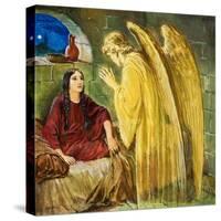 The Angel with Wonderful News-Clive Uptton-Stretched Canvas