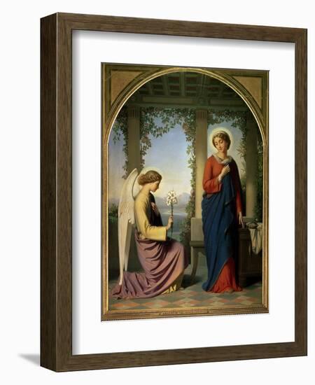 The Angelic Salutation, or the Annunciation, 1860-Eugene Emmanuel Amaury-Duval-Framed Giclee Print