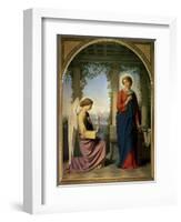 The Angelic Salutation, or the Annunciation, 1860-Eugene Emmanuel Amaury-Duval-Framed Giclee Print