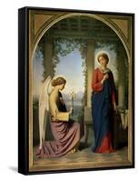 The Angelic Salutation, or the Annunciation, 1860-Eugene Emmanuel Amaury-Duval-Framed Stretched Canvas