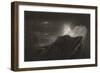 The Angels Guarding Paradise at Night, C.1827 (Mezzotint)-John Martin-Framed Giclee Print