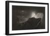 The Angels Guarding Paradise at Night, C.1827 (Mezzotint)-John Martin-Framed Giclee Print