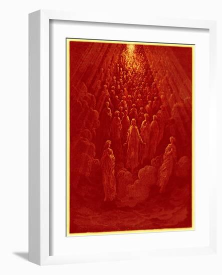 The Angels in the Planet Mercury, Illustration from 'The Dore Gallery', Published C.1890-Gustave Doré-Framed Giclee Print