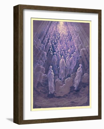 The Angels in the Planet Mercury, Illustration from 'The Dore Gallery', Published C.1890-Gustave Doré-Framed Giclee Print