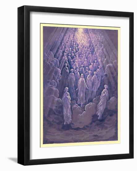 The Angels in the Planet Mercury, Illustration from 'The Dore Gallery', Published C.1890-Gustave Doré-Framed Giclee Print