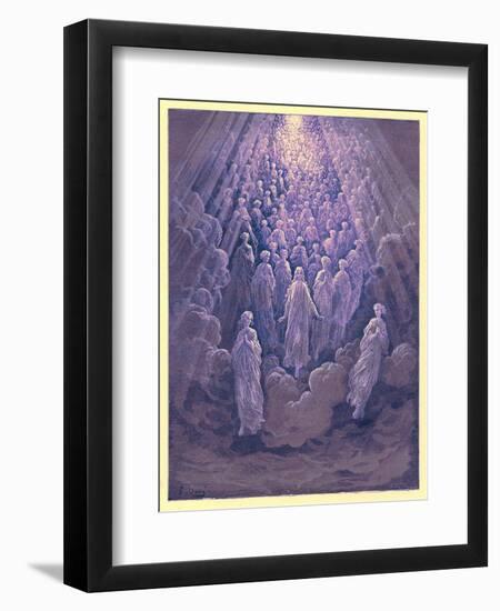 The Angels in the Planet Mercury, Illustration from 'The Dore Gallery', Published C.1890-Gustave Doré-Framed Giclee Print