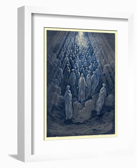 The Angels in the Planet Mercury, Illustration from 'The Dore Gallery', Published C.1890-Gustave Doré-Framed Giclee Print