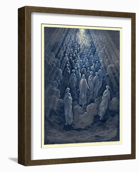 The Angels in the Planet Mercury, Illustration from 'The Dore Gallery', Published C.1890-Gustave Doré-Framed Giclee Print