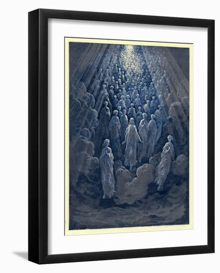 The Angels in the Planet Mercury, Illustration from 'The Dore Gallery', Published C.1890-Gustave Doré-Framed Giclee Print