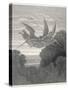 The Angels Ithuriel and Zephon Fly with Sword and Lance-Gustave Dor?-Stretched Canvas