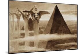 The Angels of the Pyramids-Vasilii Kotarbinsky-Mounted Giclee Print