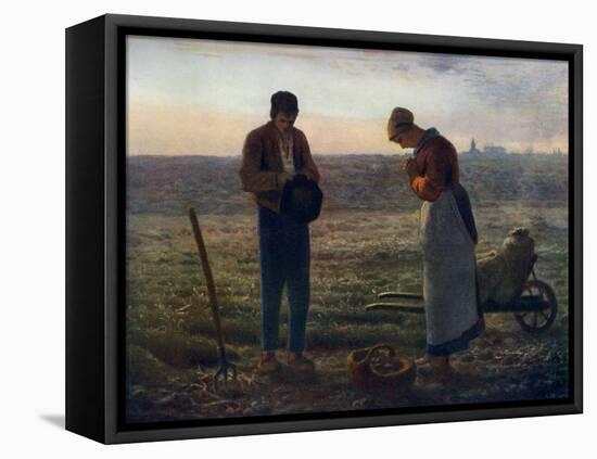 The Angelus, 1857-1859-Jean Francois Millet-Framed Stretched Canvas