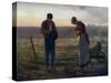 The Angelus, 1857-1859-Jean Francois Millet-Stretched Canvas