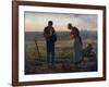 The Angelus, 1857-1859-Jean Francois Millet-Framed Giclee Print