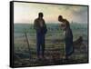 The Angelus, 1857-59-Jean-François Millet-Framed Stretched Canvas