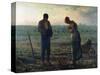 The Angelus, 1857-59-Jean-François Millet-Stretched Canvas