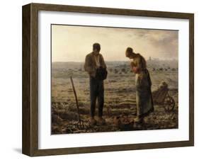 The Angelus (L'Angélus)-Jean-Fran?ois Millet-Framed Art Print