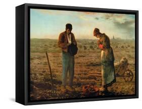 The Angelus-Jean-Fran?ois Millet-Framed Stretched Canvas