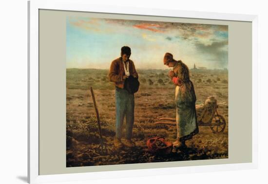 The Angelus-Jean-François Millet-Framed Art Print