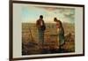 The Angelus-Jean-François Millet-Framed Art Print