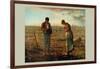 The Angelus-Jean-François Millet-Framed Art Print