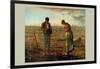 The Angelus-Jean-François Millet-Framed Art Print