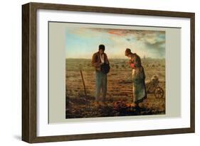 The Angelus-Jean-François Millet-Framed Art Print