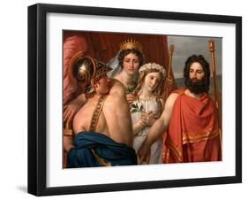 The Anger of Achilles-Jacques Louis David-Framed Giclee Print