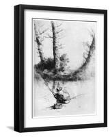 The Angler, C1860-1910-Alphonse Legros-Framed Giclee Print