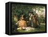 The Angler's Repast-George Morland-Framed Stretched Canvas