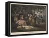 The Angler's Retreat-George Morland-Framed Stretched Canvas