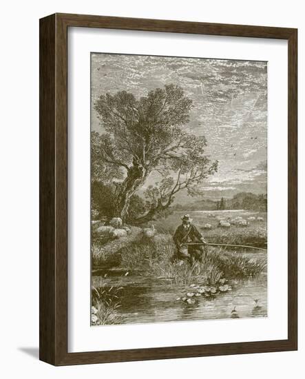 The Angler's Wish-Myles Birket Foster-Framed Giclee Print