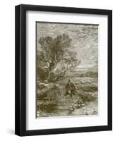 The Angler's Wish-Myles Birket Foster-Framed Giclee Print