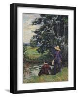 The Anglers, circa 1885-Armand Guillaumin-Framed Giclee Print