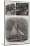 The Anglo-American Yacht Race for the America Cup, Sketches on the English Yacht Galatea-William Lionel Wyllie-Mounted Giclee Print