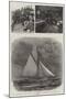 The Anglo-American Yacht Race for the America Cup, Sketches on the English Yacht Galatea-William Lionel Wyllie-Mounted Giclee Print