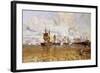 The Anglo-French Armada Forces its Way Through the Vuelta De Obligado-null-Framed Giclee Print