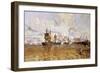 The Anglo-French Armada Forces its Way Through the Vuelta De Obligado-null-Framed Giclee Print