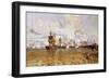 The Anglo-French Armada Forces its Way Through the Vuelta De Obligado-null-Framed Giclee Print