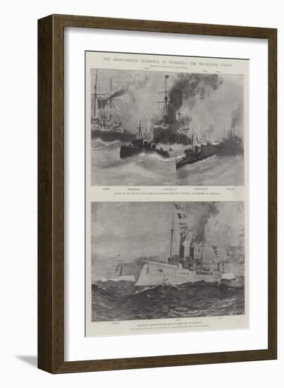 The Anglo-German Ultimatum to Venezuela, the Blockading Fleets-Fred T. Jane-Framed Giclee Print