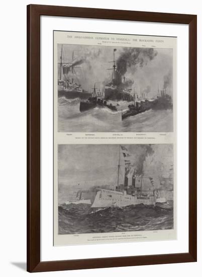 The Anglo-German Ultimatum to Venezuela, the Blockading Fleets-Fred T. Jane-Framed Giclee Print