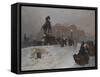 The Anichkov Bridge on Nevsky Prospekt at Dusk-Paolo Sala-Framed Stretched Canvas