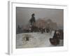 The Anichkov Bridge on Nevsky Prospekt at Dusk-Paolo Sala-Framed Giclee Print