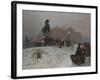 The Anichkov Bridge on Nevsky Prospekt at Dusk-Paolo Sala-Framed Giclee Print