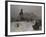 The Anichkov Bridge on Nevsky Prospekt at Dusk-Paolo Sala-Framed Giclee Print