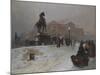 The Anichkov Bridge on Nevsky Prospekt at Dusk-Paolo Sala-Mounted Giclee Print