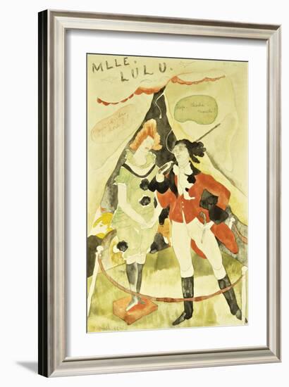 The Animal Tamer Presents-Charles Demuth-Framed Giclee Print