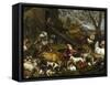 The Animals Board Noah's Ark-Jacopo Bassano-Framed Stretched Canvas