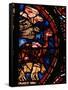 The Animals Boarding Noah's Ark, from the Noah-Window, 13th circa Stained Glass-null-Framed Stretched Canvas
