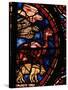 The Animals Boarding Noah's Ark, from the Noah-Window, 13th circa Stained Glass-null-Stretched Canvas